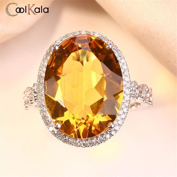 

wedding rings coolkala luxury full oval color treasure opening ring female net red live jewelry, Slivery;golden