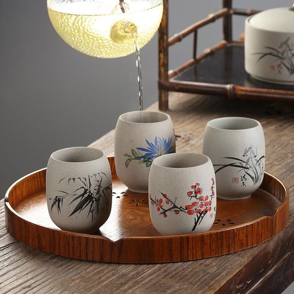 

cups & saucers luwu big capacity ceramic teacup chinese cup 175ml