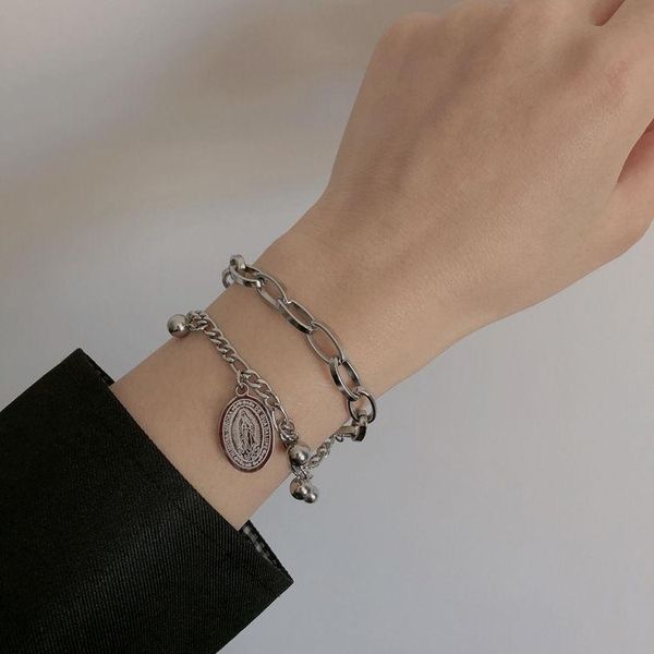 

charm bracelets simple women cool breeze soft chain bracelet, Golden;silver