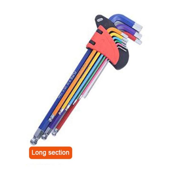 

hand tools foldable chrome vanadium steel ball end allen key set folding hex wrench tool l-wrench kit for turning screws