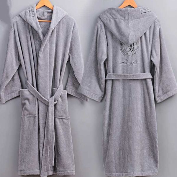 

autumn/winter couples bathrobe thick coral flannel for men and women
