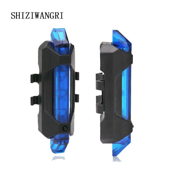 

bicycle light waterproof usb rechargeable bike taillight rear safety warning lamp bright tail lights