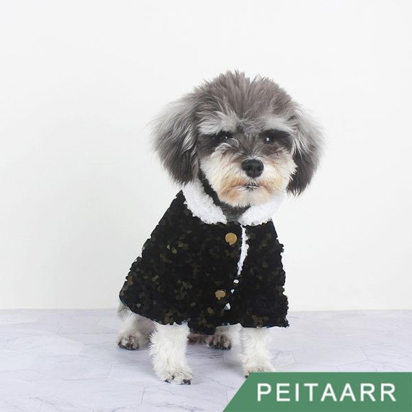 

dog apparel [peitaarr]pet clothing clothes luxury fur coat winter velvet rich