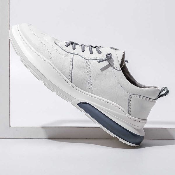 

2021 autumn men's leather sho leisure sports fashion student board british