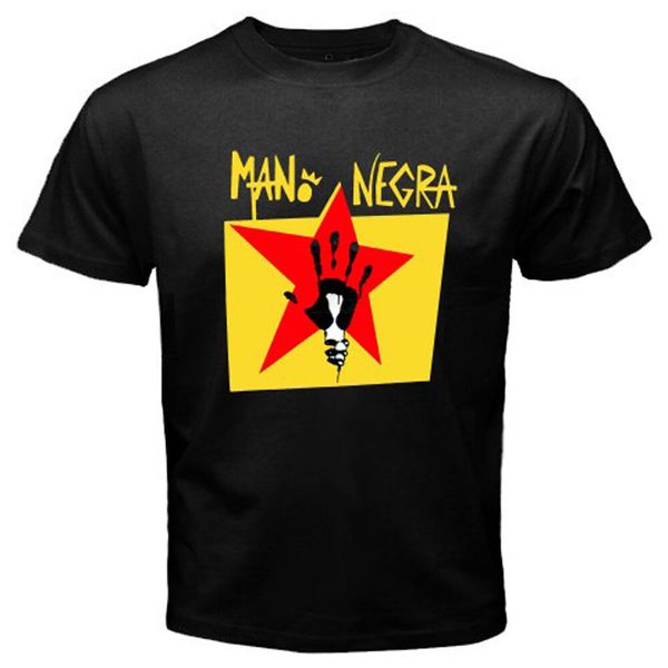 

mano negra manu chao men's black t-shirt size s m  xl 2xl 3xl, White;black