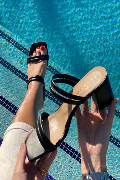 

sandals women's black heels shoes