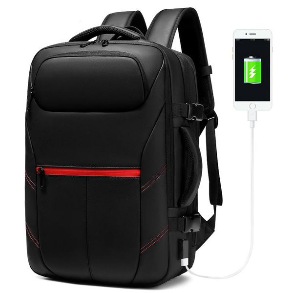 

backpack men travel large capacity male expandable with usb charging 15.6" lapwaterproof women luggage bags