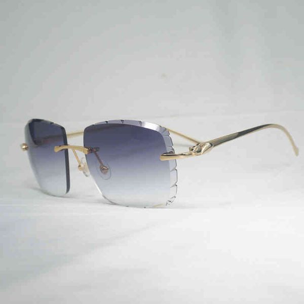 

2022 factory wholesale new vintage diamond cut sunglasses leopard style oversized gafas retro shades men for driving rimless glasses 166, White;black