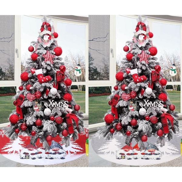 

christmas decorations tree skirt swedish gnome tomte ornament carpet floor mat base cover qx2e