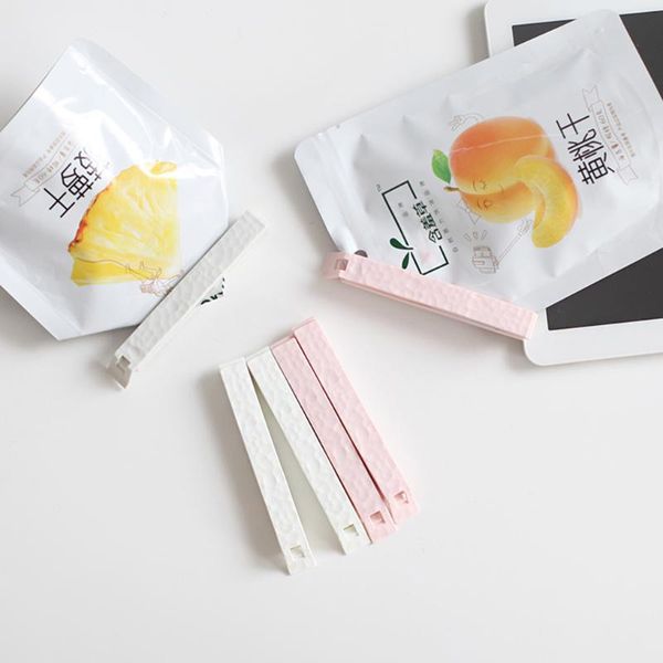 

5pcs/lot portable kitchen storage snack seal sealing bag clips clamp plastic tool