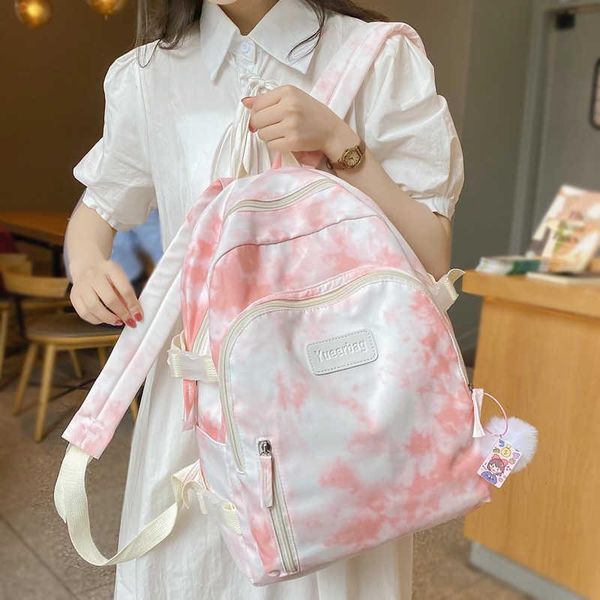 

backpack women lady nylon water bag comes back lovely female hair teenage