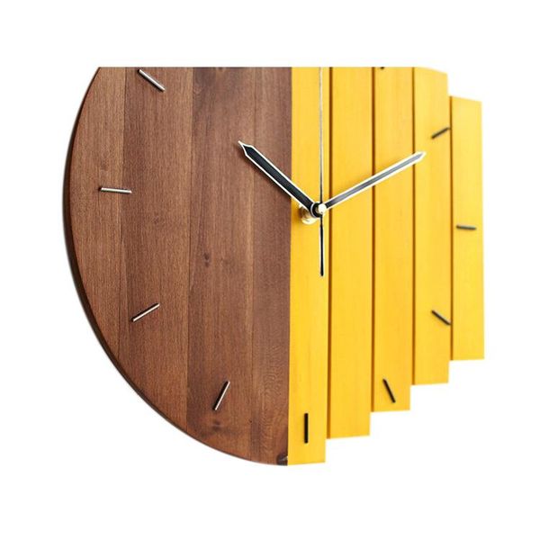 

wall clocks wooden clock modern design vintage rustic shabby quiet art watch home decoration c