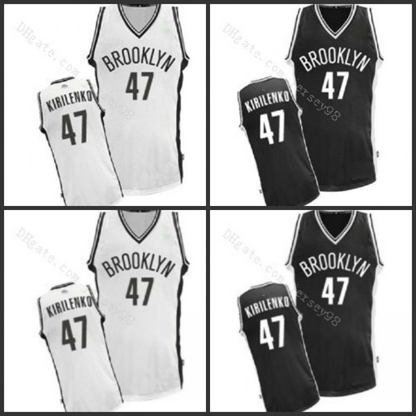 

brooklyn nets men #47 andrei kirilenko men retro jersey, Black