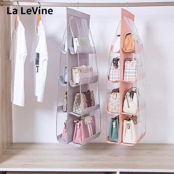 

storage bags thickened bag double-sided 6 grids 8 multifunctional hanging cabinet oxford cloth sorting