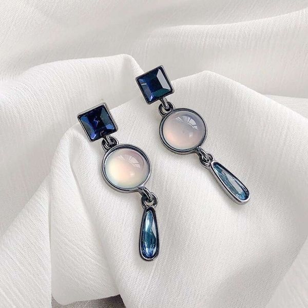 

tremble blue water eardrop barlow earrings small female earrings