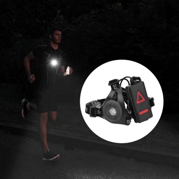 

running light usb led charge night safety warning lights chest lamp sport jogging cycling outdoor equipment bike