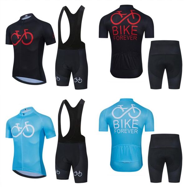 

pro team summer short sleeve cycling jersey set breathable mtb mountain racing bike bib shorts men clothings sets, Black;blue