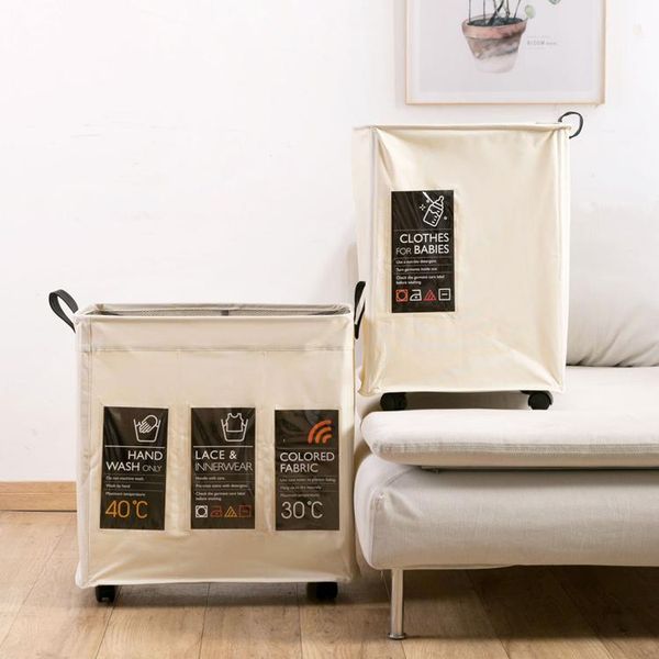 

laundry storage & organization weels baskets large cotton woven japan style clothes cesto ropa household products eh60lb