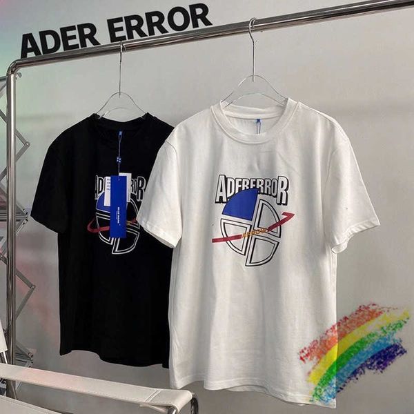 

men's t-shirts t shirts ss error t-shirt men women adererror tee ader short s nhjk, White;black