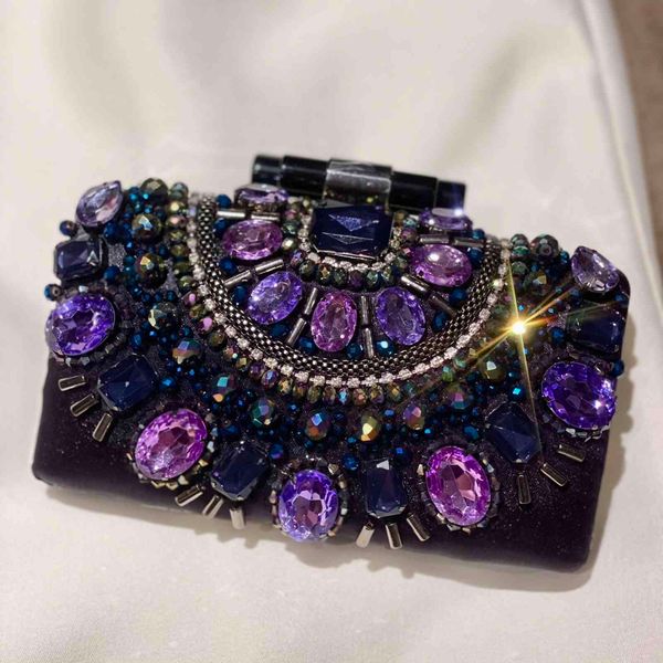 

evening bags french minority design women's black dinner mini foreign celebrity handbag