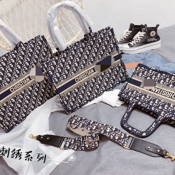 

bag women 2020 new embroidered canvas shopping bag designers bags ysj