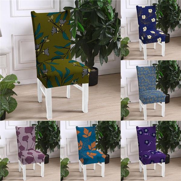 

chair covers elastic spandex cover flower home banquet el anti-dirty protective removable