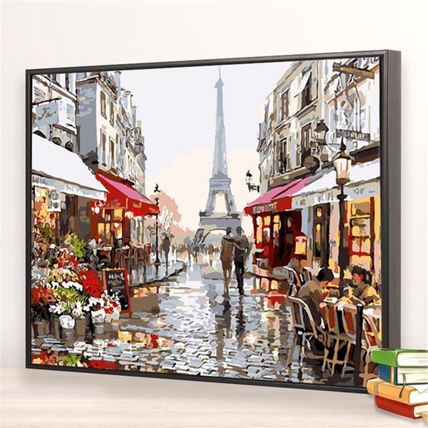 

paintings paris street by numbers diy pictures oil coloring set gift drawing canvas decor arrivals
