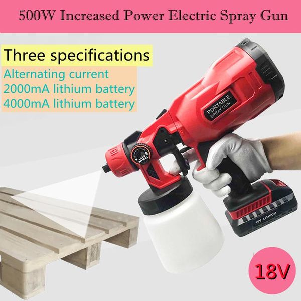 

professional spray guns 550w cordless electric gun plug-in spraying tool machine