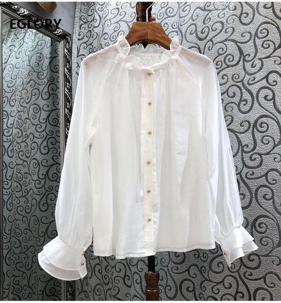 

skirts women's blouse spring summer fashion shirts woman beading buttons long sleeve casual white pink shirt loose, Black