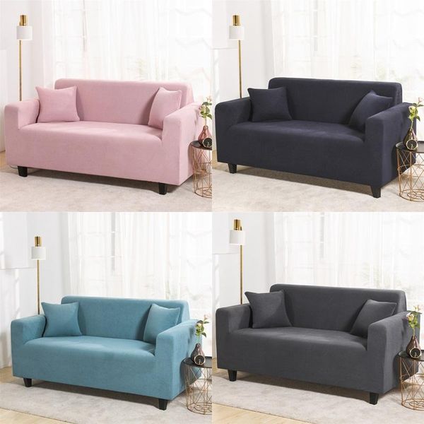 

chair covers 1/2/3/4 seater polar fleece stretch sofa cover for living room elastic slipcover sectional couch towel