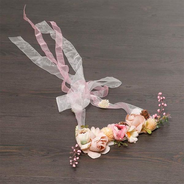 

wedding sashes molans elegant flower bridal sash stimulation peony leaf dress gown belt rope fabric waist belts accessories, White