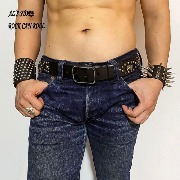 

charm bracelets alr4 alloy metal & cow leather adjustable wrist band, Golden;silver