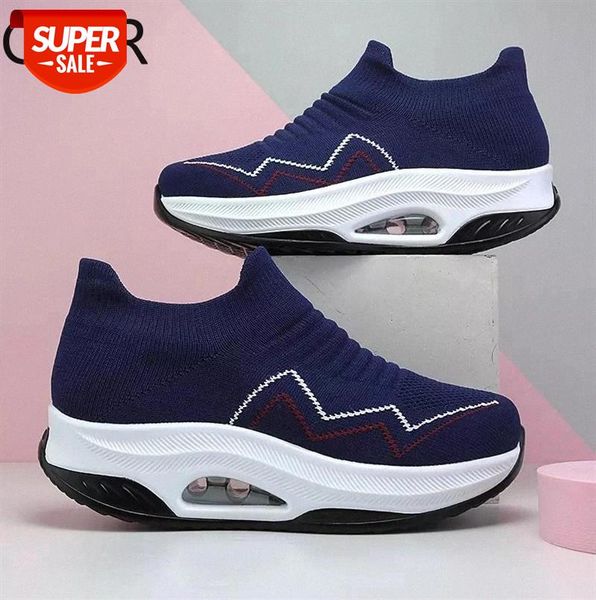 

women platform shoes casual shoes lace up breathable sneakers deportivas mujer black trainers women #on3o
