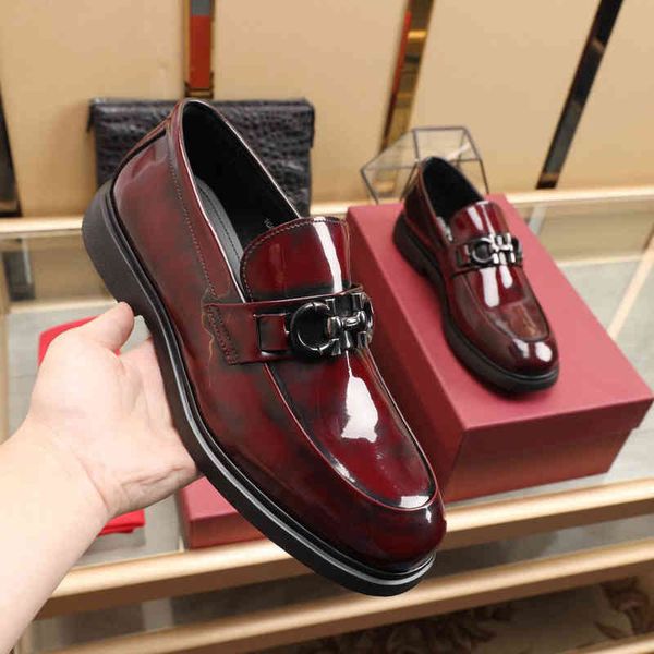 

gentlemen handmade elegant oxfords slip on genuine leather loafers mens brand perfect walking flats wedding party dress shoes size 38-44, Black