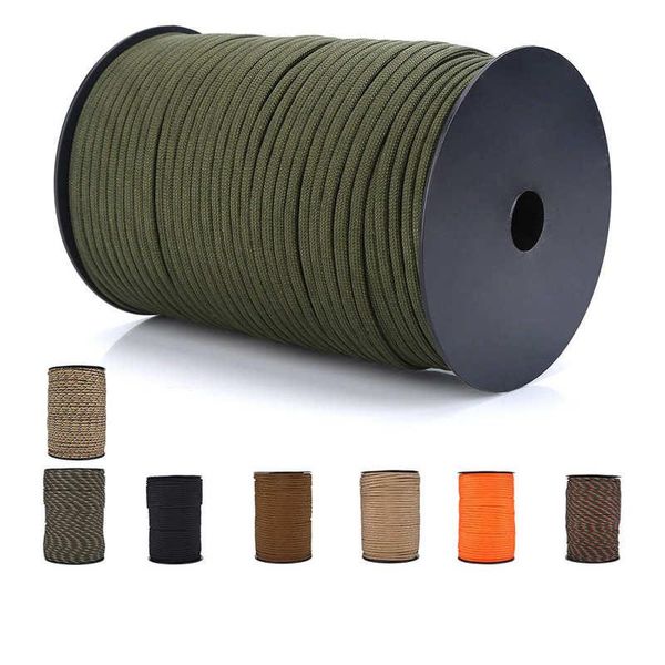 

outdoor gadgets 100m 9 strand 550 paracord parachute cord lanyard camping survival umbrella tent strap