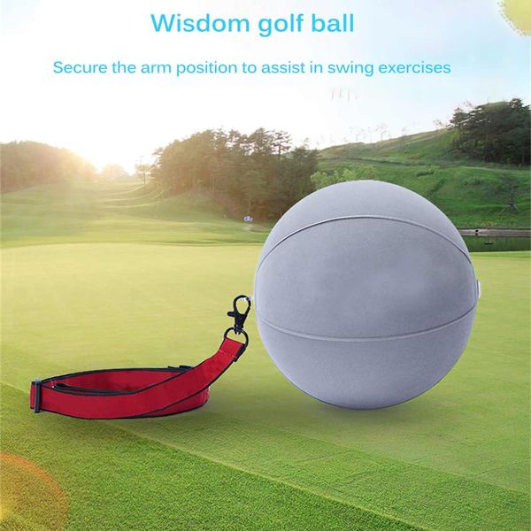 

golf training aids 3 pcs/set motion posture correction golf-ball trainer aid arm band impact ball inflatable wrist support for beginner