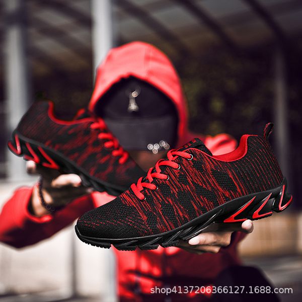 

men's 2021 new youth anti slip blade sports young men's travel shoes, Black