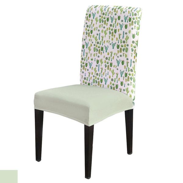 

chair covers 6/8pcs nordic cactus dining cover spandex elastic slipcover case stretch for wedding el banquet