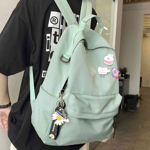 

women backpack waterproof nylon for teenage girls schoolbag shoulder fashion men black bagpack travel bag rucksack