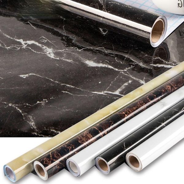 

3m/5m modern living room furniture deskwaterproof marble wallpaper self adhesive contact paper solid color home decor wallpapers