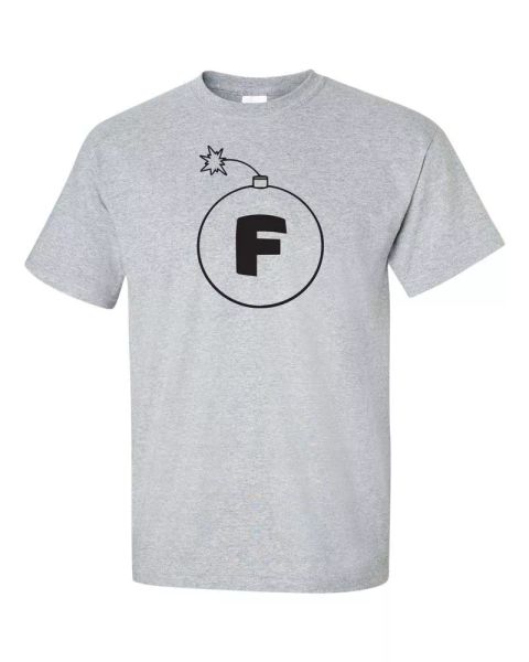 

f bomb curse word swear funny men's tee shirt 156, White;black
