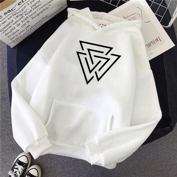 

2021 fashion daily hoodi succinct line&geometric pattern streetwear philosophical pop clothing pockets pullovers, Black