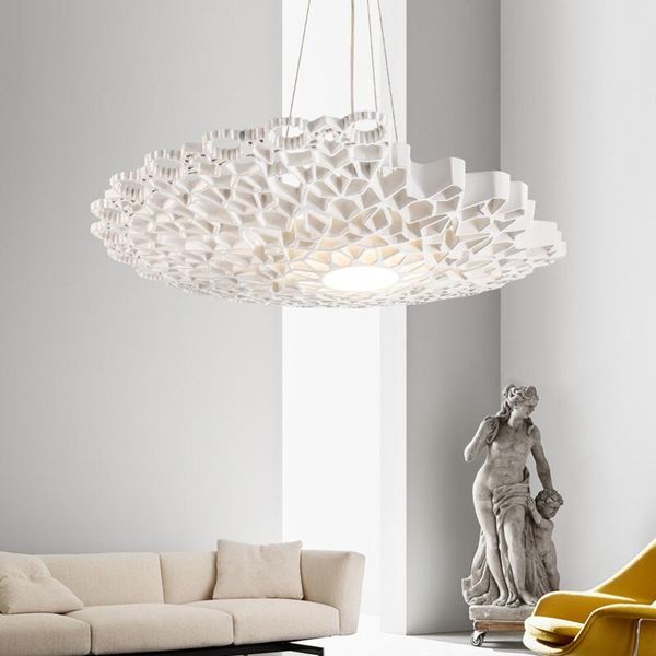 

pendant lamps modern designer led lights resin honeycomb lamp living dining room decor suspension hanging light luminaire