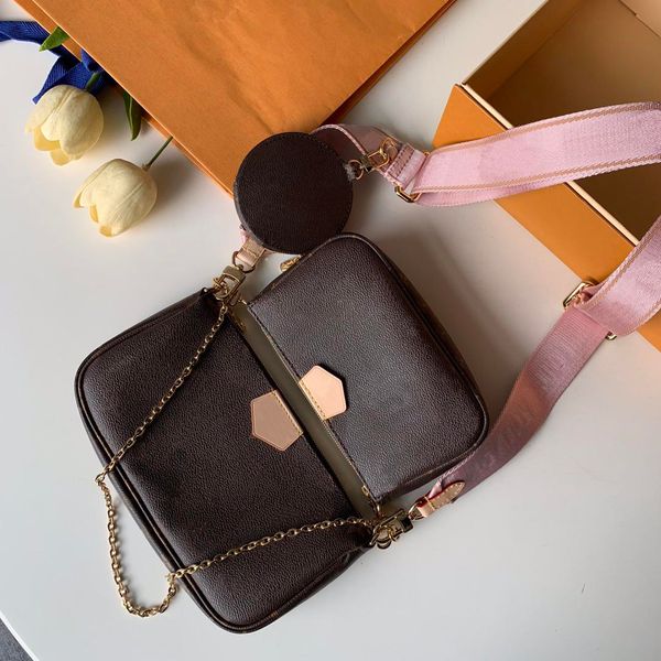 

famous brand designer bags 3-in-1 messenger handbag tote leather vintage pattern crossbody purse new shoulder bag clutch tote