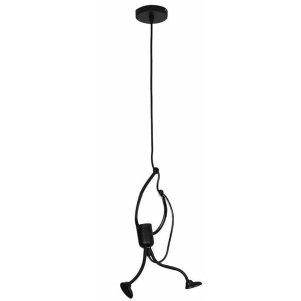

pendant lamps iron little man chandelier cartoon doll swing villain led ceiling lamp home living room decoration