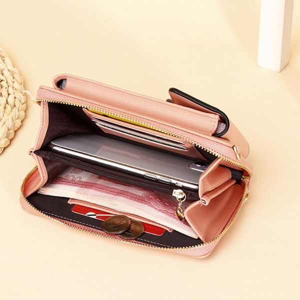 

duffel bags women leather holder small cell phone crossbody shoulder bag purse wallet