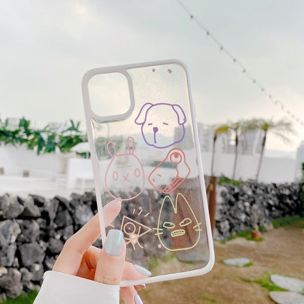 

mobile phone cases iphone11 plastic apple x case cute dog transparent cover