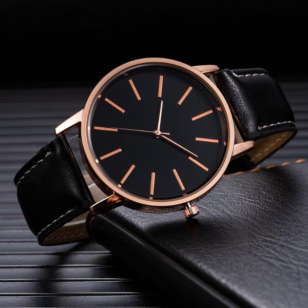 

wristwatches mens watch 2021 fashion men military casual wristwatch leather watchband simple reloj hombre, Slivery;brown
