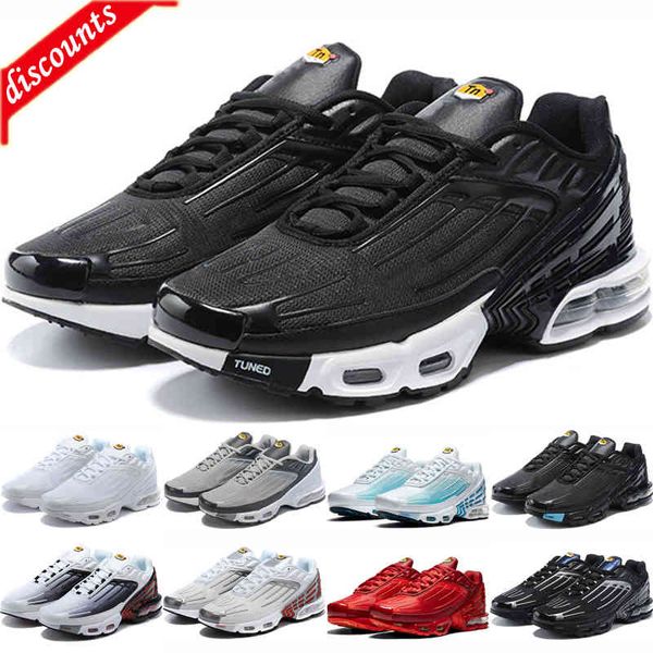 

with box designer 36-45 black white tn plus 3 iii running shoes chaussures triple red hyper blue grey outdoor sports womens mens trainers sn