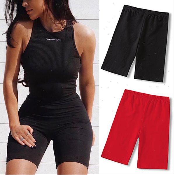 

4 womens short colors fashion shorts women high waist cycling fitness summer cotton korean slim casual athleisure, White;black